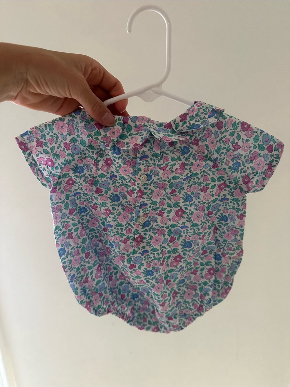 Jacadi liberty floral baby girl bubble/romper